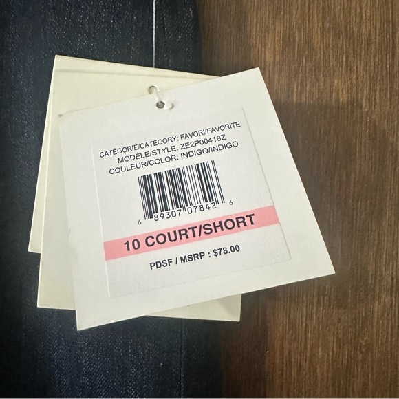 Ellen Tracy Women's Navy Indigo Denim Wide-Leg Linda Trouser Pants Sz 10 Short - Picture 9 of 12